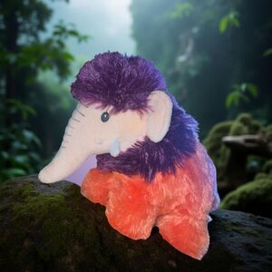 Mammoth Plush Kane Miller The Curious Case Of The Missing Orange Purple 10”
